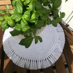 Podkładka na stół ,średnica 40cm, boho,okrągła podkładka.