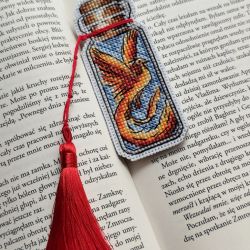 Haftowana zakładka z Feniksem z serii Harry Potter 