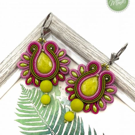 Kolorowe i energetyczne kolczyki soutache