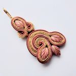 Almond Leaves kolczyki sutasz - 