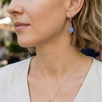wisiorek, zawieszka agat 10mm, srebro oksydowane pr.925 - wisiorek, zawieszka agat 10mm, srebro oksydowane pr.925 c