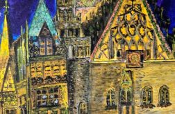 Wrocław Rynek, obraz akrylowy na płótnie, 30x40x1cm