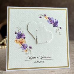 Kartka ślubna w ozdobnej kopercie, WA 63a