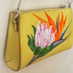 Ręcznie malowana torebka na ramię EXOTIC - prezent na dzień matki