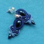 Kolczyki Perła Granatowa - 