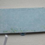 Pamiątka Chrztu św. - 'błękit i perełki' - 