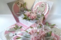 177,exploding box na narodziny lub chrzest dla dziewczynki