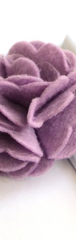FairyBows SPINECZKA * kwiatek 3D fiolet lila