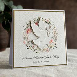 Ręcznie robione zaproszenia komunijne wzór 48B