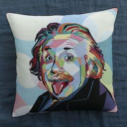 Poduszka gobelinowa Einstein