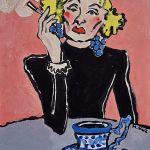 obraz olejny dama lili marleen - 