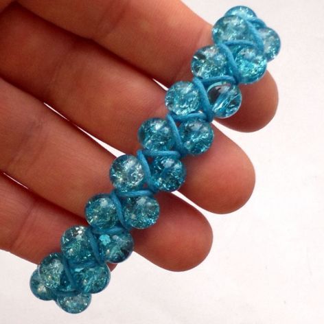 Crackle bransoletka makrama