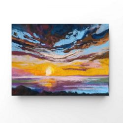 Pejzaż-praca formatu -18/24 cm .