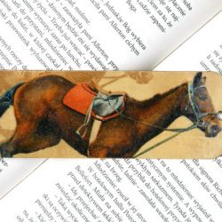 Zakładka książkowa koń z siodłem