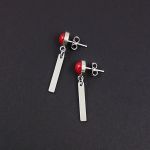 Kolczyki srebrne patyczki. - Kolczyki srebrne patyczki.