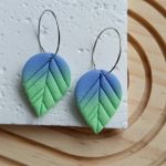 "Flora II"- kolczyki z gliny polimerowej. - subtelne kolory