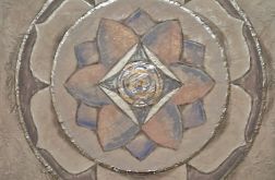 Obraz malowany akrylami "Lotus"