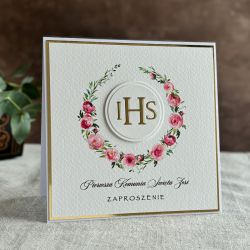 Ręcznie robione zaproszenia komunijne, 28B