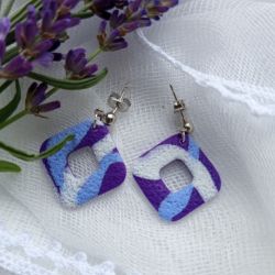 "Lotis II" - kolczyki z gliny polimerowej.