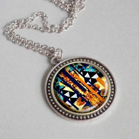 KLIMT MOTYW|::| piękny naszyjnik z  grafiką