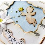 Kartka świąteczna z aniołkiem - 