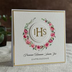 Ręcznie robione zaproszenia komunijne, 28A