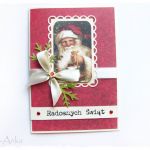 Kartka świąteczna z mikołajem - 