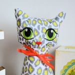 Kotek torebkowy - Gepard - 25 cm - Całość wykonana z dużą dozą miłości i dokładności. Wnętrze wypełnione watoliną.