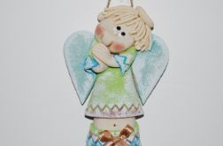 Ja jestem Olek - aniołek z masy solnej, prezent, dekoracja