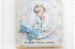 Kartka na Chrzest dla chłopca