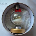 Świecznik z bombką (złoty) - teofano atelier, świecznik, 3D