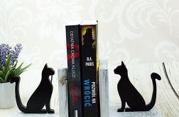 Podpórki do książek - black cat