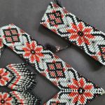 Komplet bużuterii naszyjnik, bransoletka i kolczyki "Słowiańska gwiazda" - Komplet bużuterii naszyjnik, bransoletka i kolczyki "Słowiańska gwiazda"