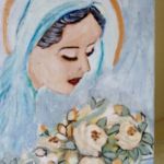 Obraz - Maryja z różami - 
