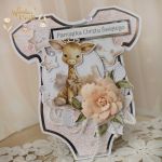 Kartka body na chrzest "Cute Baby Girl"GOTOWA - 