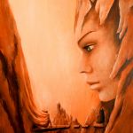 Ad Te II, obraz ręcznie malowany, surrealizm, realizm magiczny - 