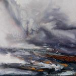 Abstrakcja-obraz akrylowy formatu 60/60 cm. - 
