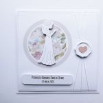 Subtelna kartka na Komunię dla dziewczynki  - Delikatna kartka komunijna dla dziewczynki