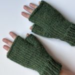 Mitenki ręcznie robione z wełny peruwiańskiej - Mitenki ręcznie robione z grubej 100% wełny peruwiańskiej