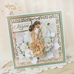Romantyczna kartka ślubna "Lovely Day Green2" - 