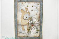 Kartka świąteczna z reniferem 3