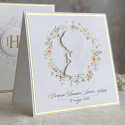 Kartka na komunię z pudełkiem i kopertą, 76D