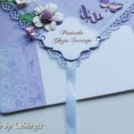 Pamiątka Chrztu św. - 'fiołkowy ogród'' - 