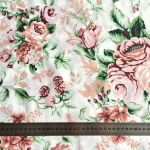 Tkanina bawełna- różowe róże - Cygańskie róże