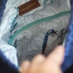 Granatowa torba z kominem - 