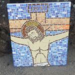 Mozaika Jezus - Mozaika w trakcie tworzenia