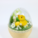 Jajko 3D kaczuszka z konwaliami i jajkami - konwalie
