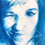 portret akwarelowy - monochromatyczny (A4) - 