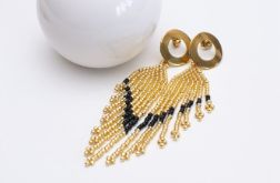 Ręcznie szyte kolczyki Silent Moon