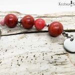 Breloczek z kamieni naturalnych - czerwony - 